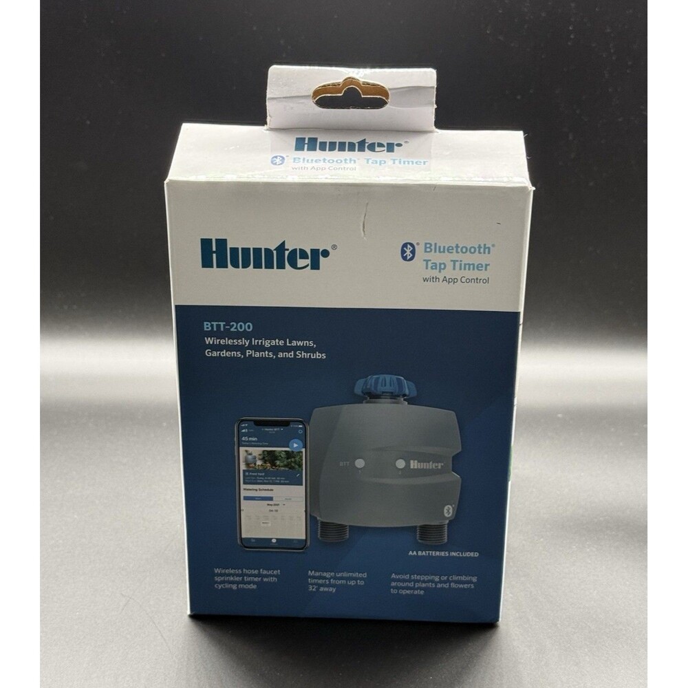 Hunter BTT-200 Bluetooth App Control Tap/Hose Timer 2-Zone 2-Outlet